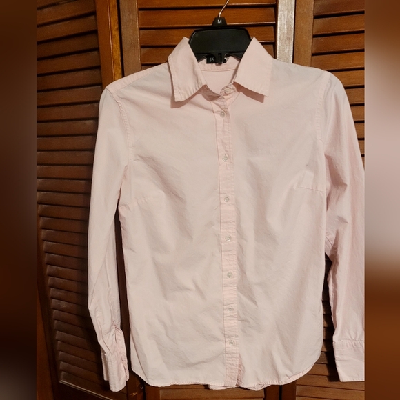 J. Crew Tops - J Crew Haberdashery women's Button Down Blouse With Seer Sucker Design Small